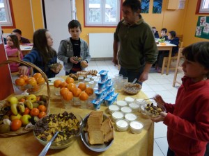 buffet du petit déjeuner